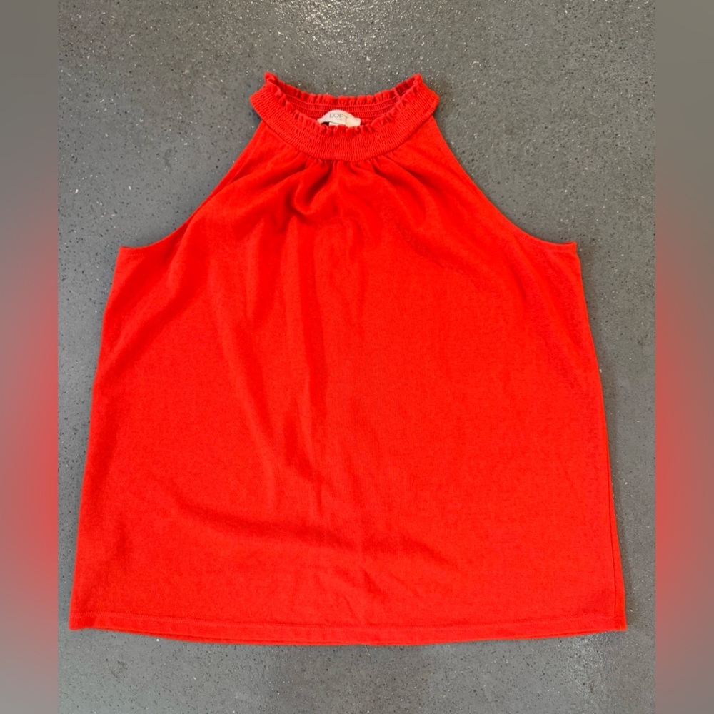 LOFT orange Sleeveless Women's Top